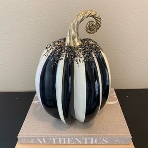 Mackenzie Childs beaded Pumpkin
